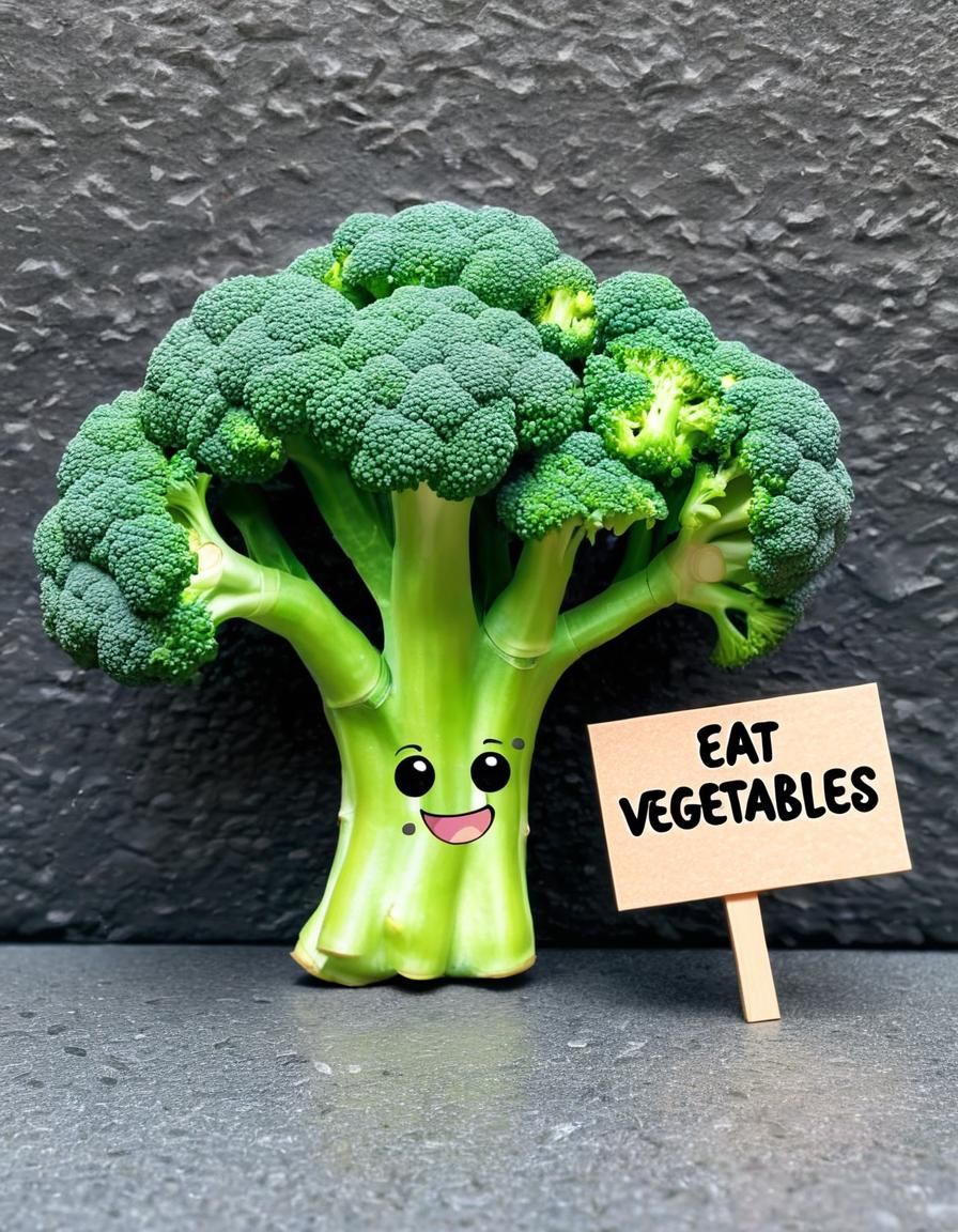 Chibi Broccoli Promotes Healthy Eating