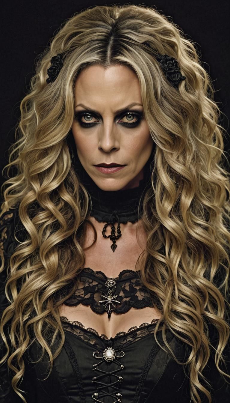 Ominous Victorian Woman with Sinister Expression