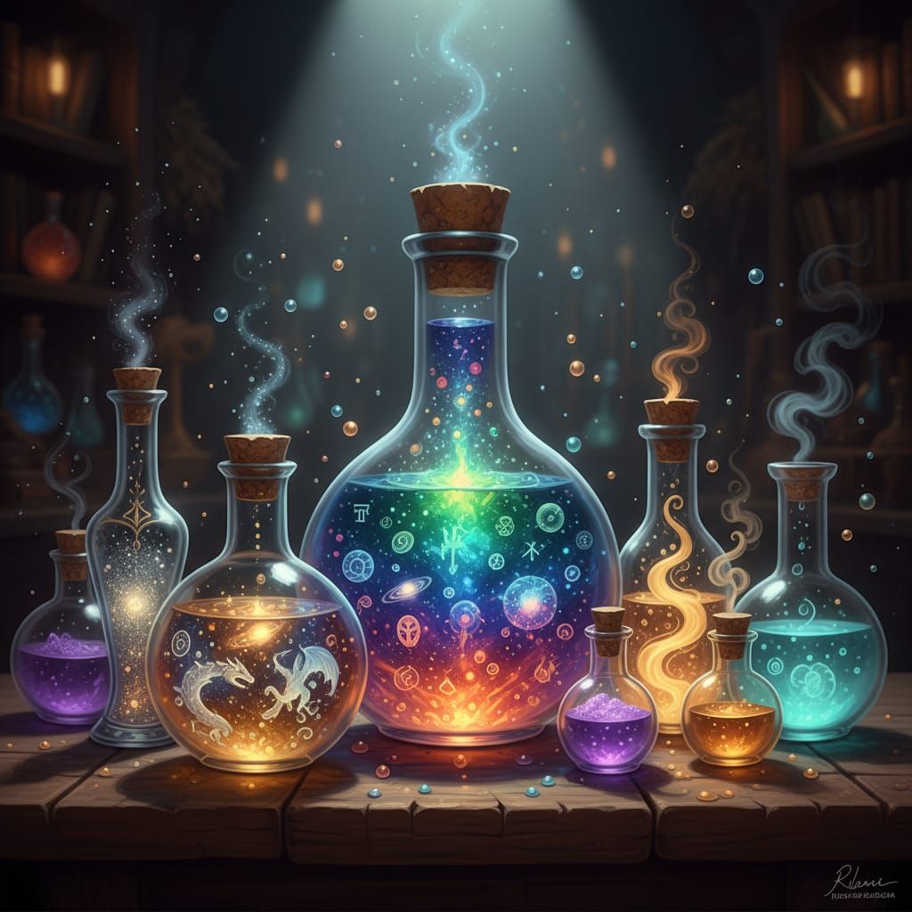 Magical Potions of curious brews and their effects — potions...