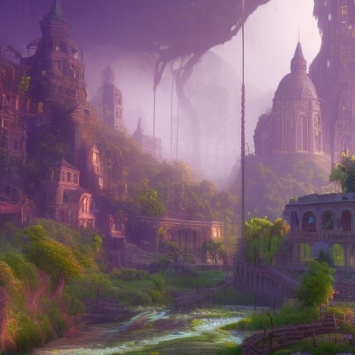 City Overrun: A Fantastical Matte Painting