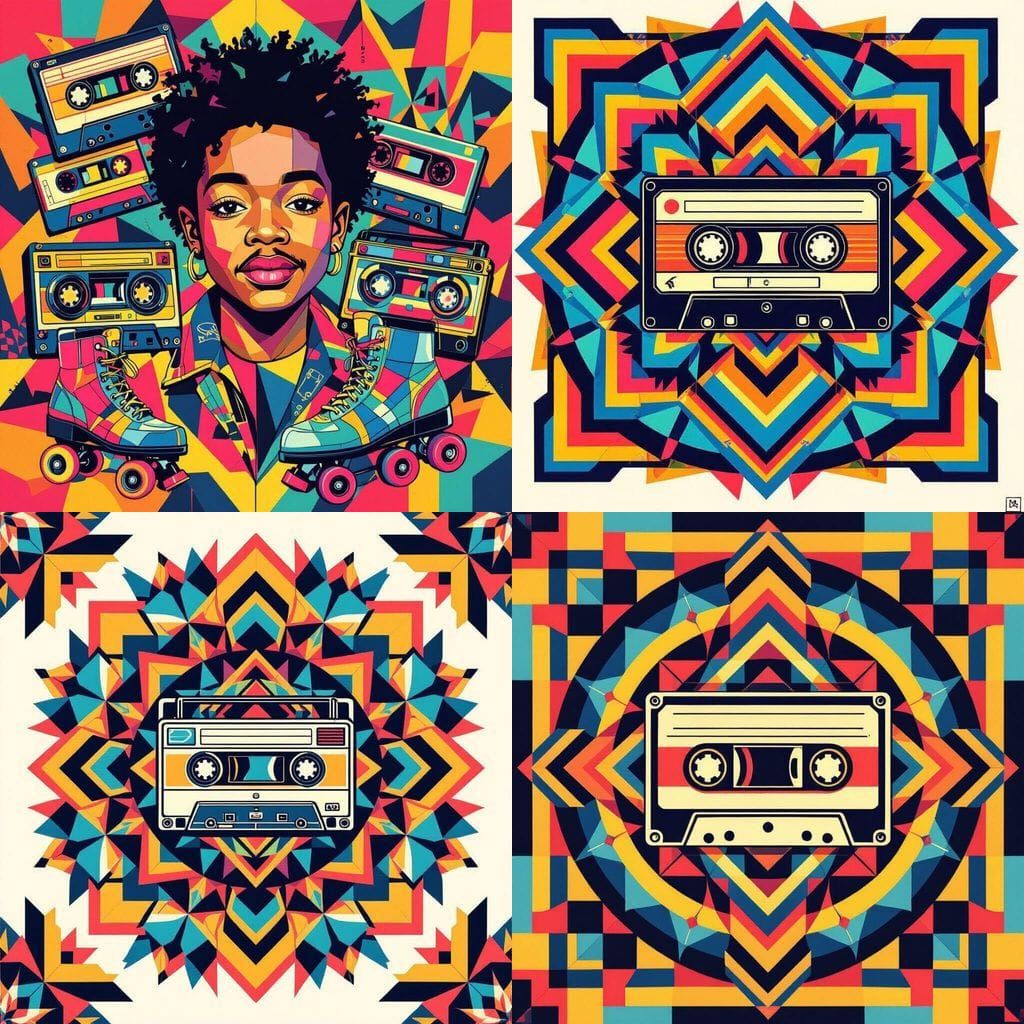 90s Nostalgia Mandala Coloring Page