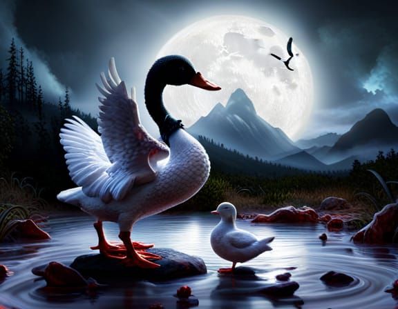 Ducks at Night