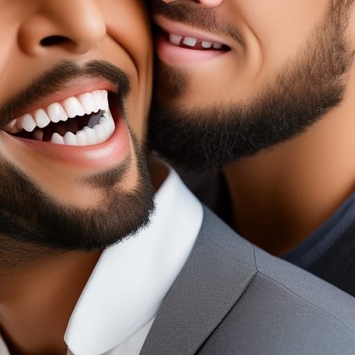 Teenager Smiling and Licking Teeth in Hyperrealistic 16K