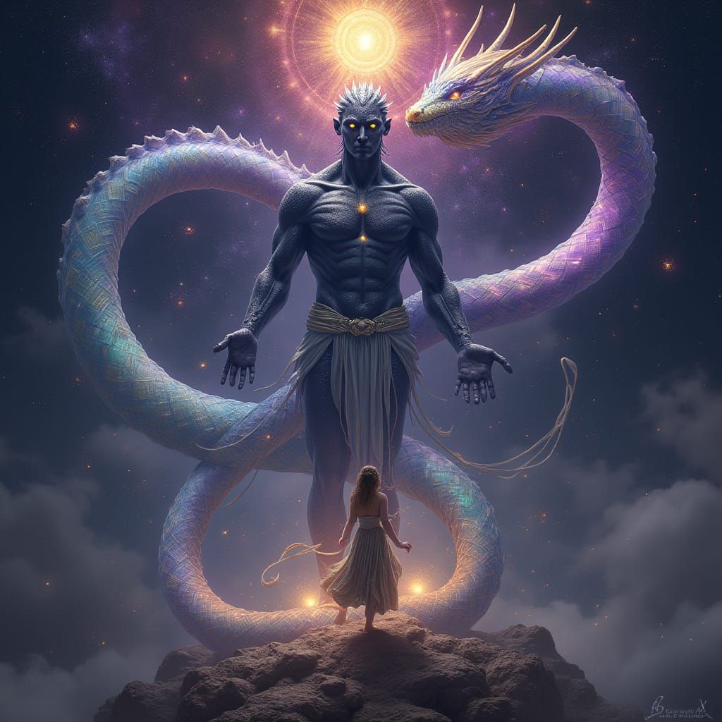 Divine Twins Rise in Dark Fantasy Cosmos - Damballa and Ayid...