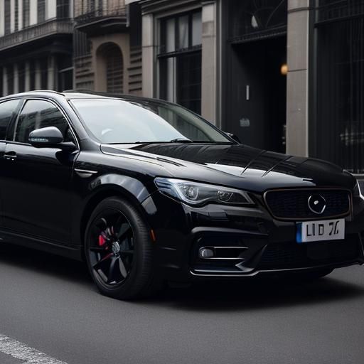Sleek All-Black Car: A Vision of Automotive Elegance