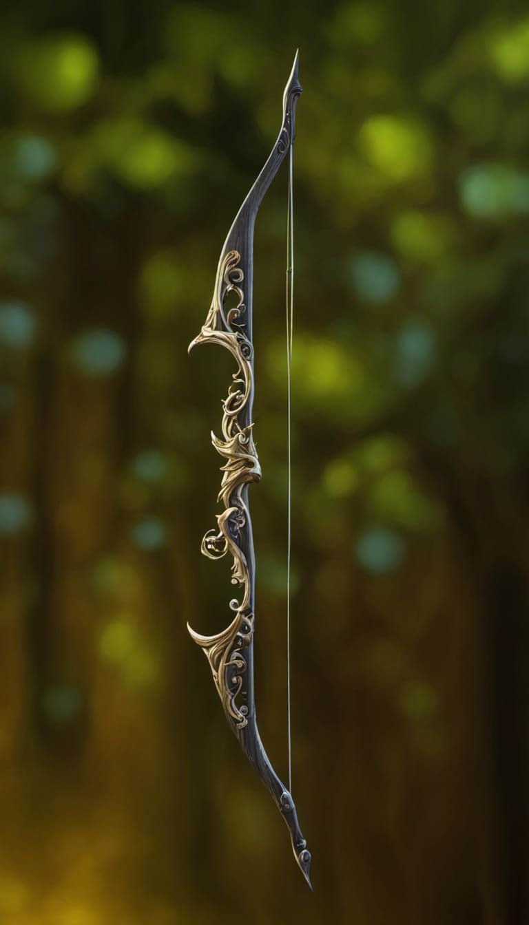 Magical Longbow: Detailed Matte Painting in 8K
