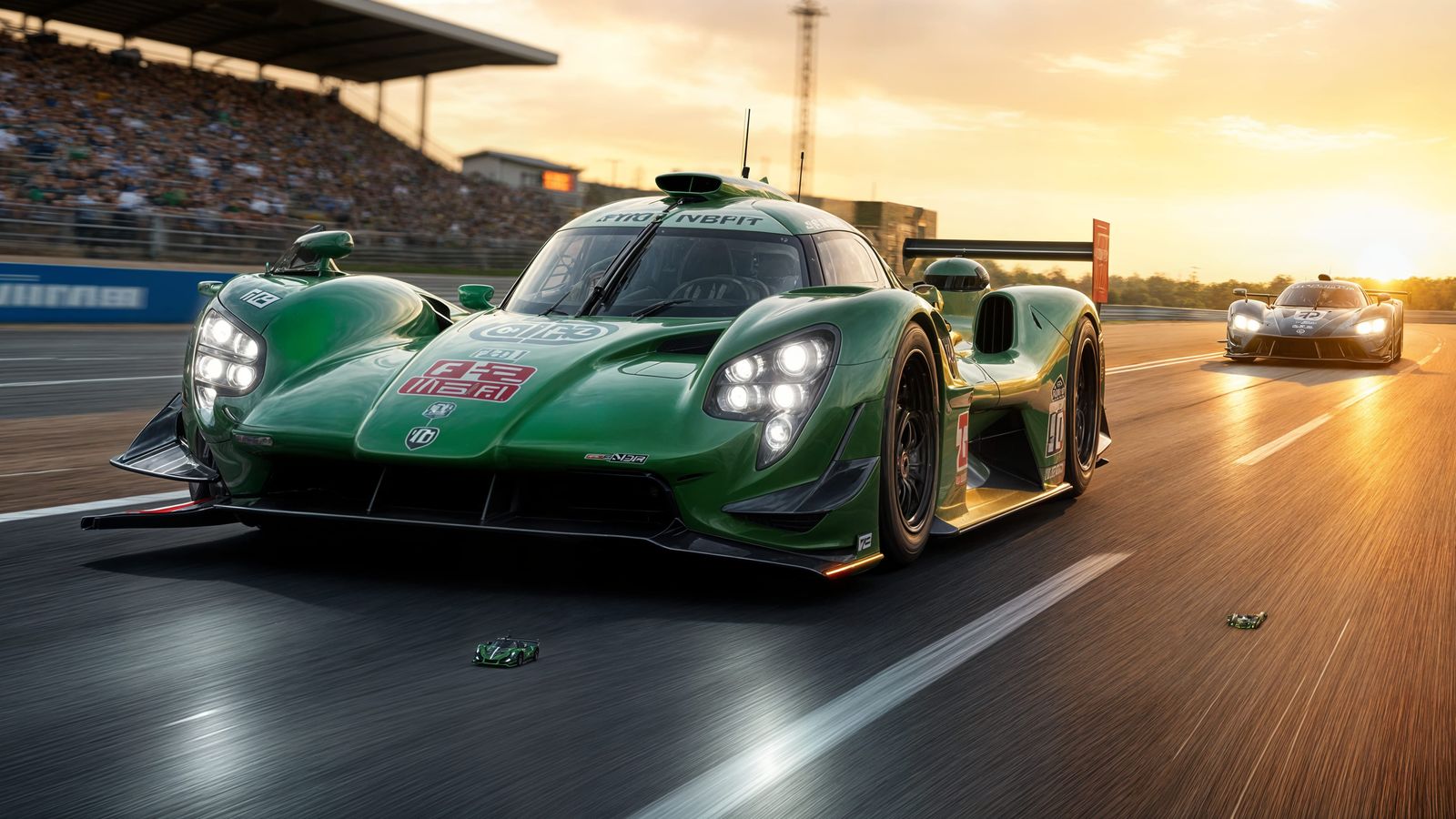 Green Le Mans Hypercar Races at Dawn