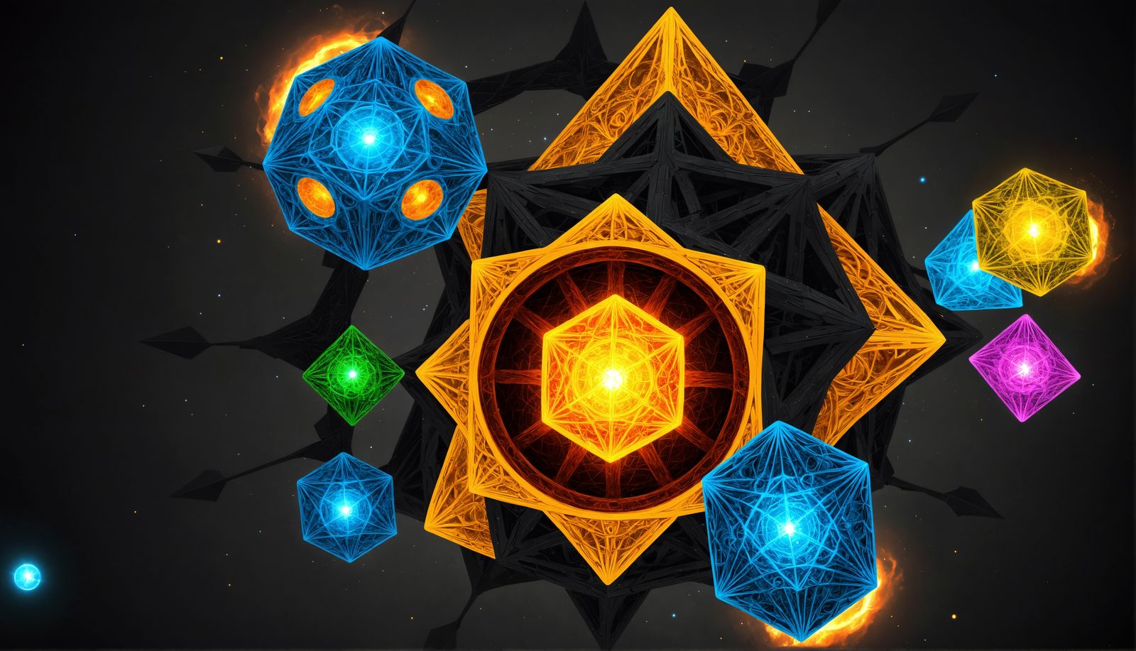 Metatron Cube: Divine Creation in LightWave 3D