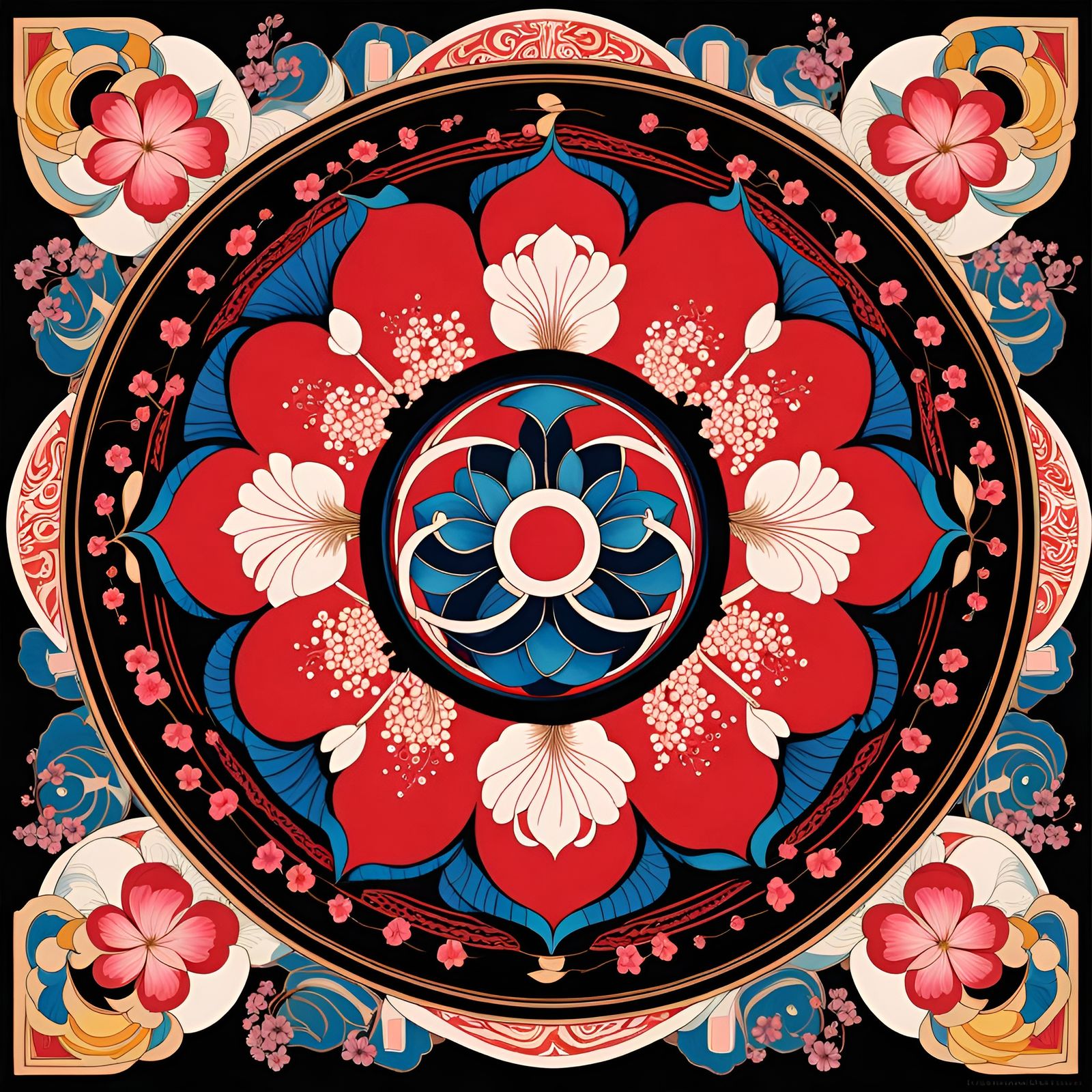 Japanese Rising Sun Mandala 🪷⛩🗻 *2x*