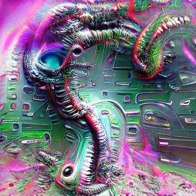 Cyberpunk Astronaut Navigates Corrupted Galaxy Wormhole