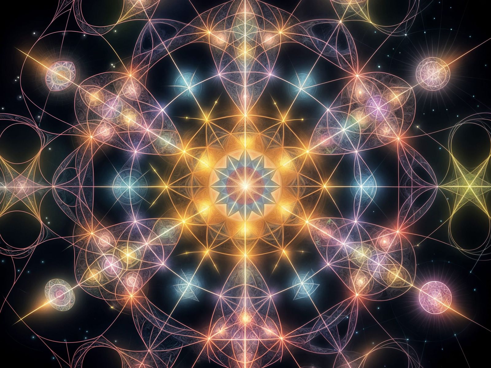 Mesmerizing Kaleidoscope Design with Sacred Geometry