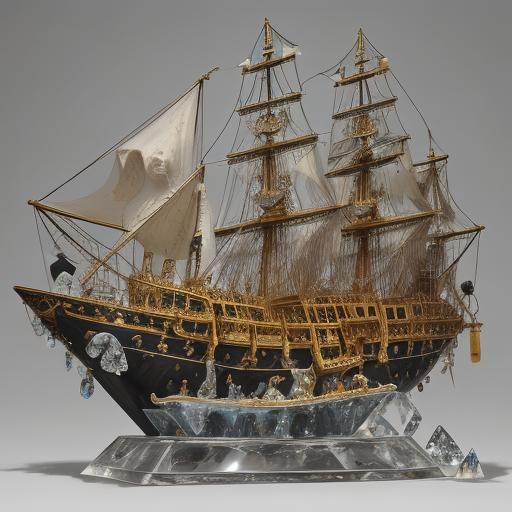 Crystal Ship Still Life Inspired by Classic Masters