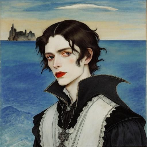 Vampires Lighting Hearts by the Sea