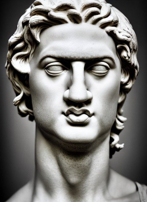 Alexander the Great Selfie Portrait: Realistic Photography
