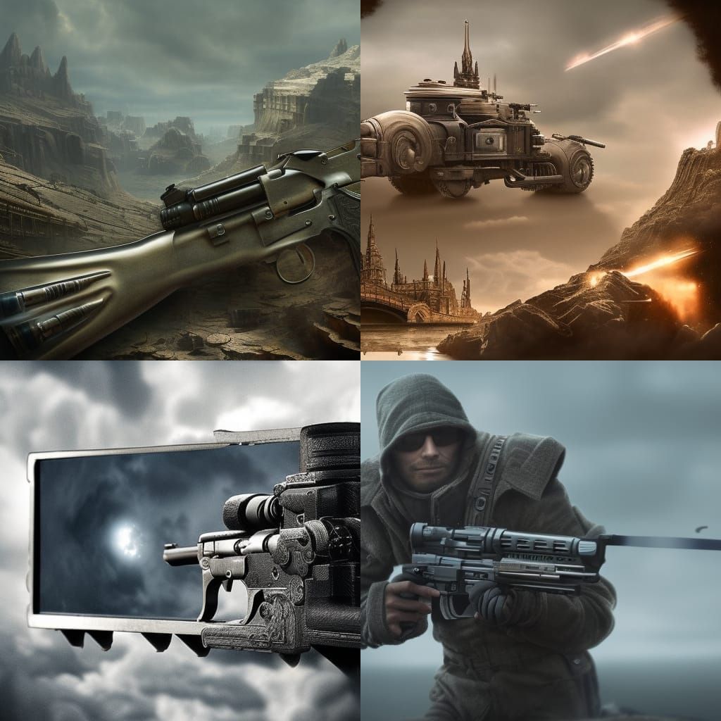 Dramatic Gun: Digital Matte Painting