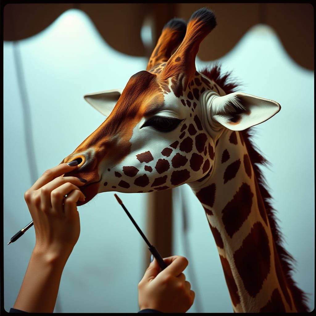 Giraffe Masters Cinematic Make-Up Artistry