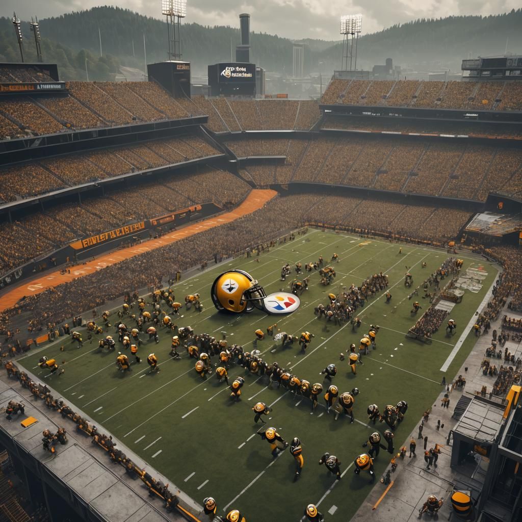 Steelers vs Browns: Detailed Fantasy Concept Art
