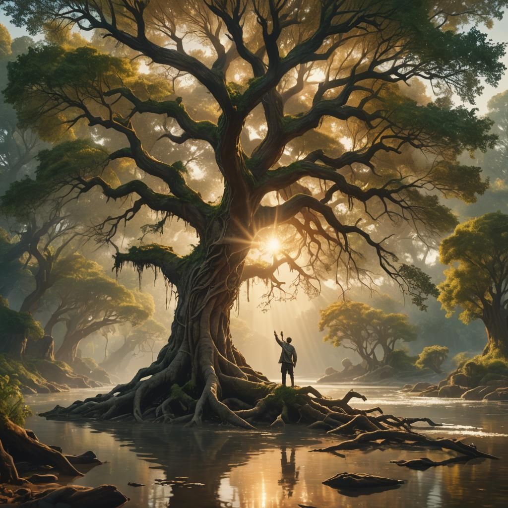 Majestic Ancient Tree Seeks Divine Help