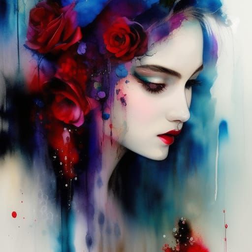 Gothic Horror: Sad Woman in Victorian Era Space