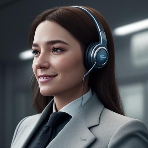 Executive Secretary Portrait in Detailed Digital Art Style