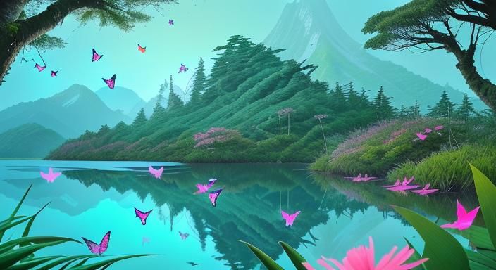 Biopunk Cyborg Fox Portrait in Neon Laboratory