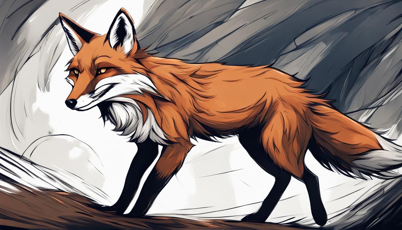 Steampunk Fox Spirit Thief Concept Art in Action