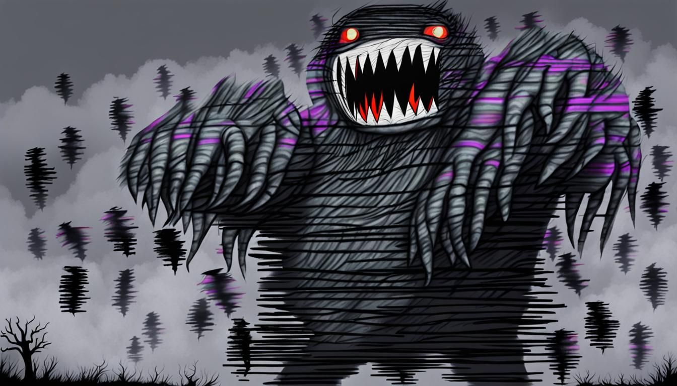 Sinister TV Creature Emerges in Junji Ito Style