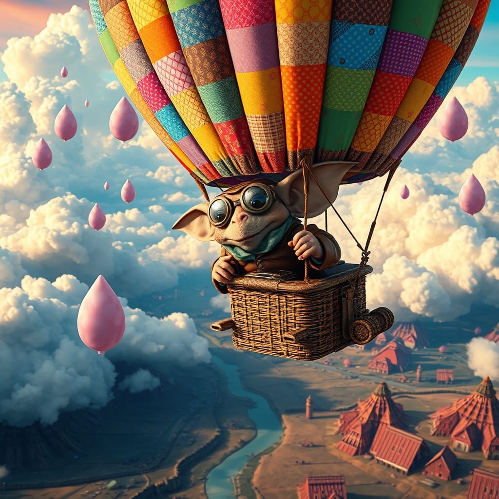 Gremlin Pilots Candy Balloon in Dreamscape