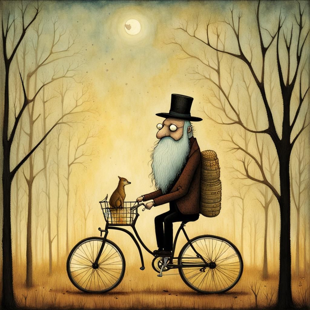 A tisket, a tasket, there's a creature in my basket.