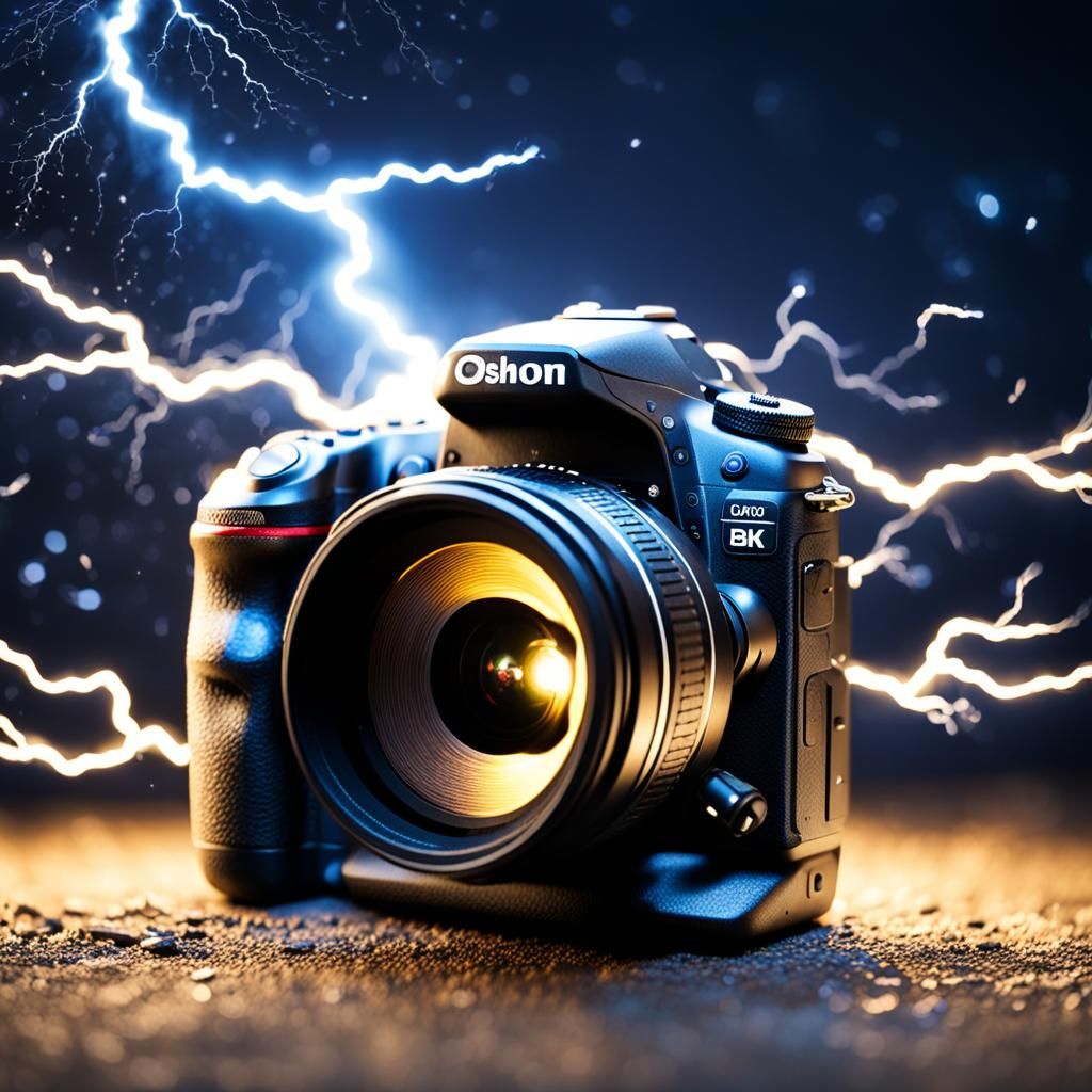 Lightning Strikes: Hyperdetailed DSLR Photo in 8K