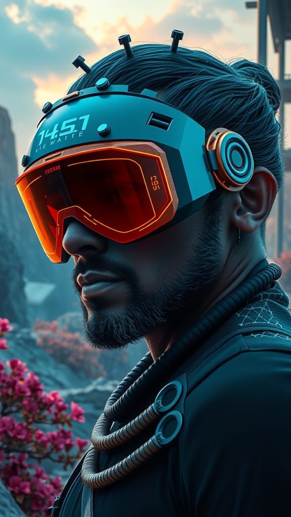 Legendary Futuristic Goggle with Advanced HUD Display