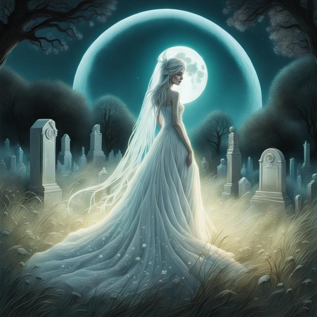 Phosphorescent White Ethereal Being
