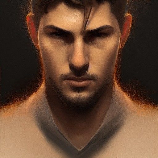 Detailed Portrait of a Man in Artstation Style