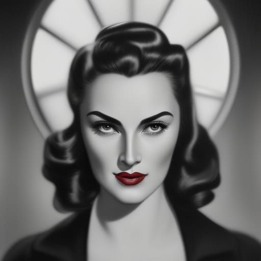 Film Noir Detective in 1940s Style