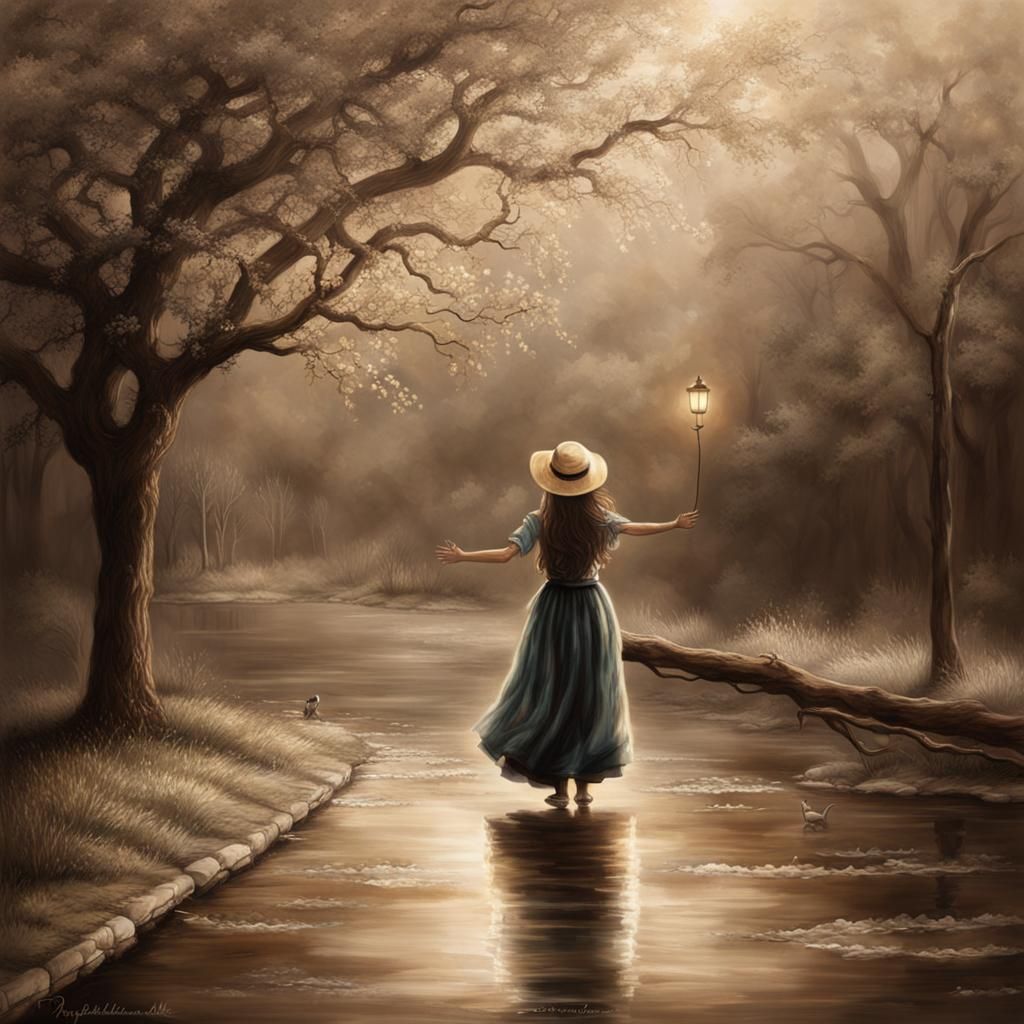 Empowered Woman: Hyperrealistic Splash Art of Self-Love