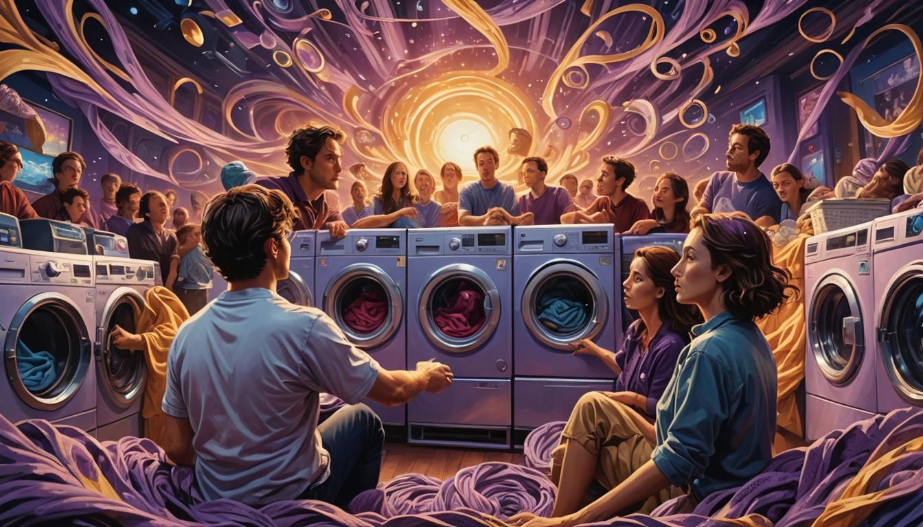 Surreal Dreamscene: Laundry Cinema in Digital Art
