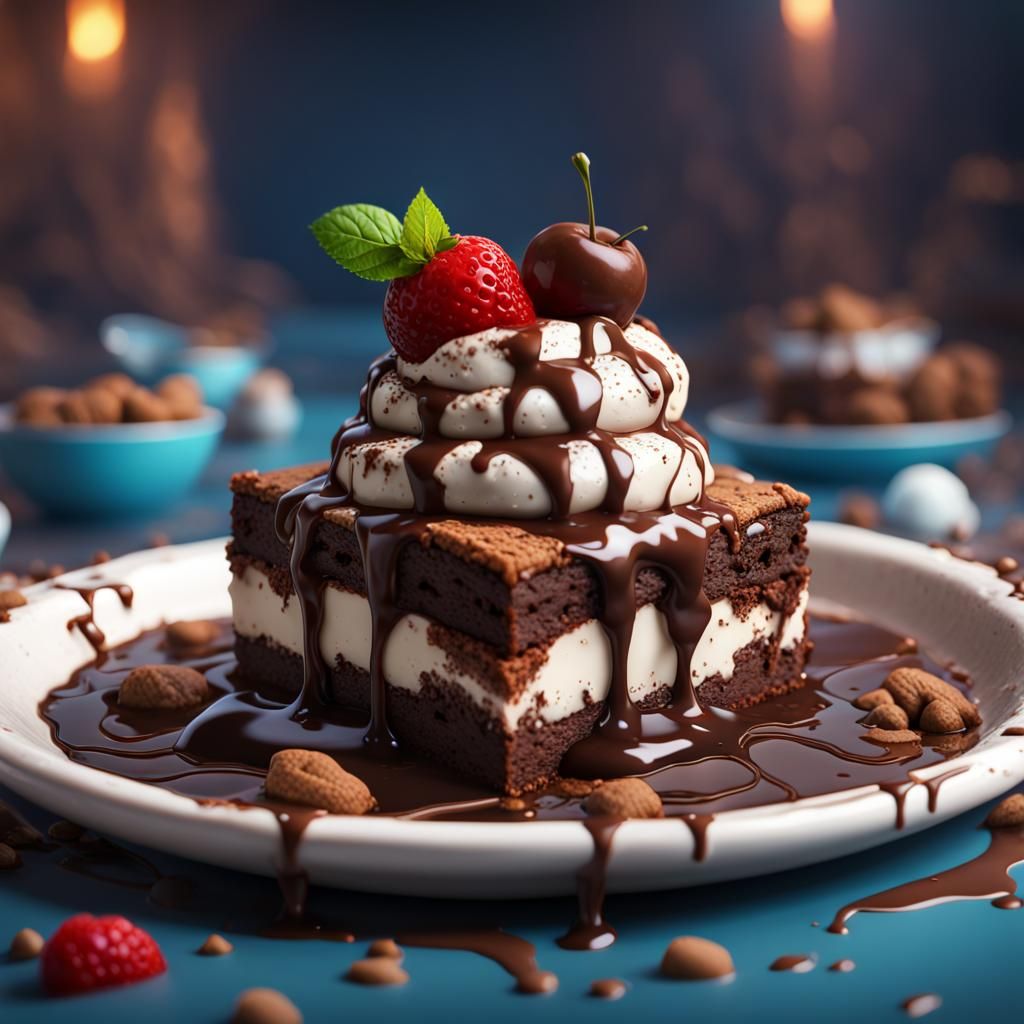 Brownie Sundae Fantasy Concept Art