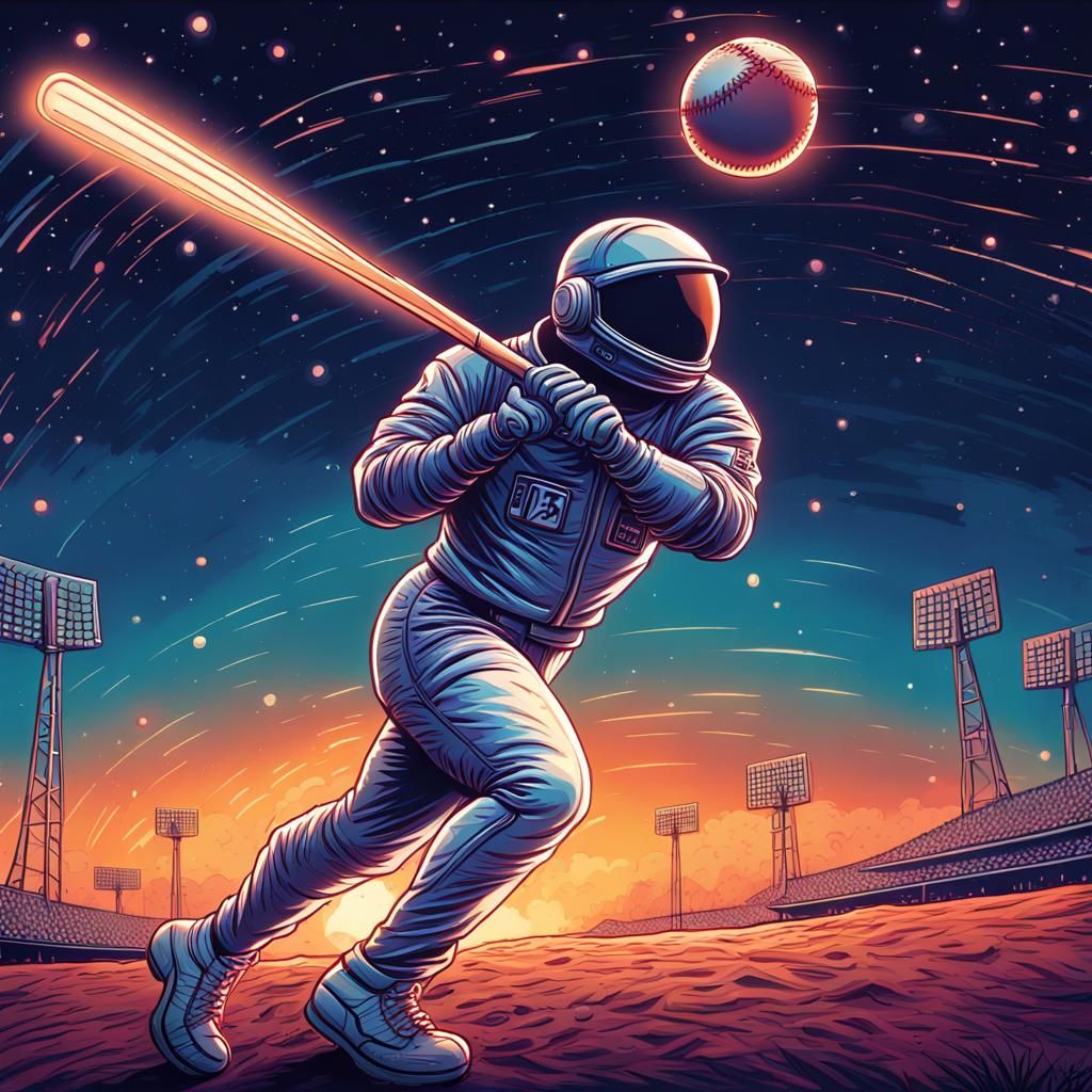 Astronaut Hits Homerun into Space with Aliens