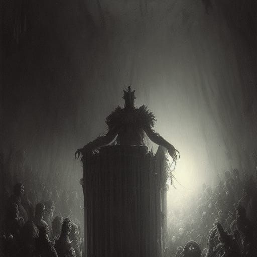 Horror Crown in Style of Gustave Doré