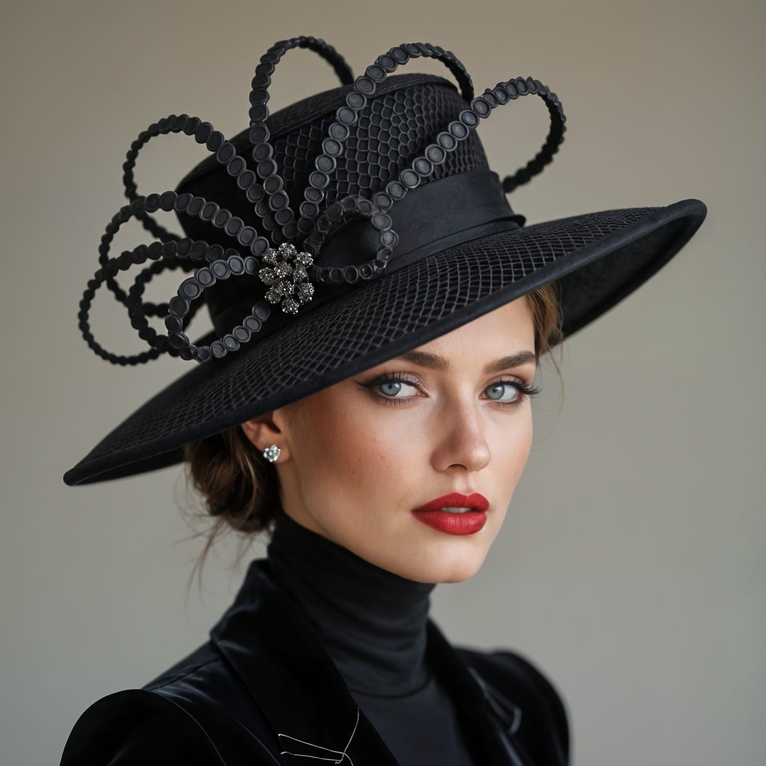 Haute Couture Iron Dread Hat for Women