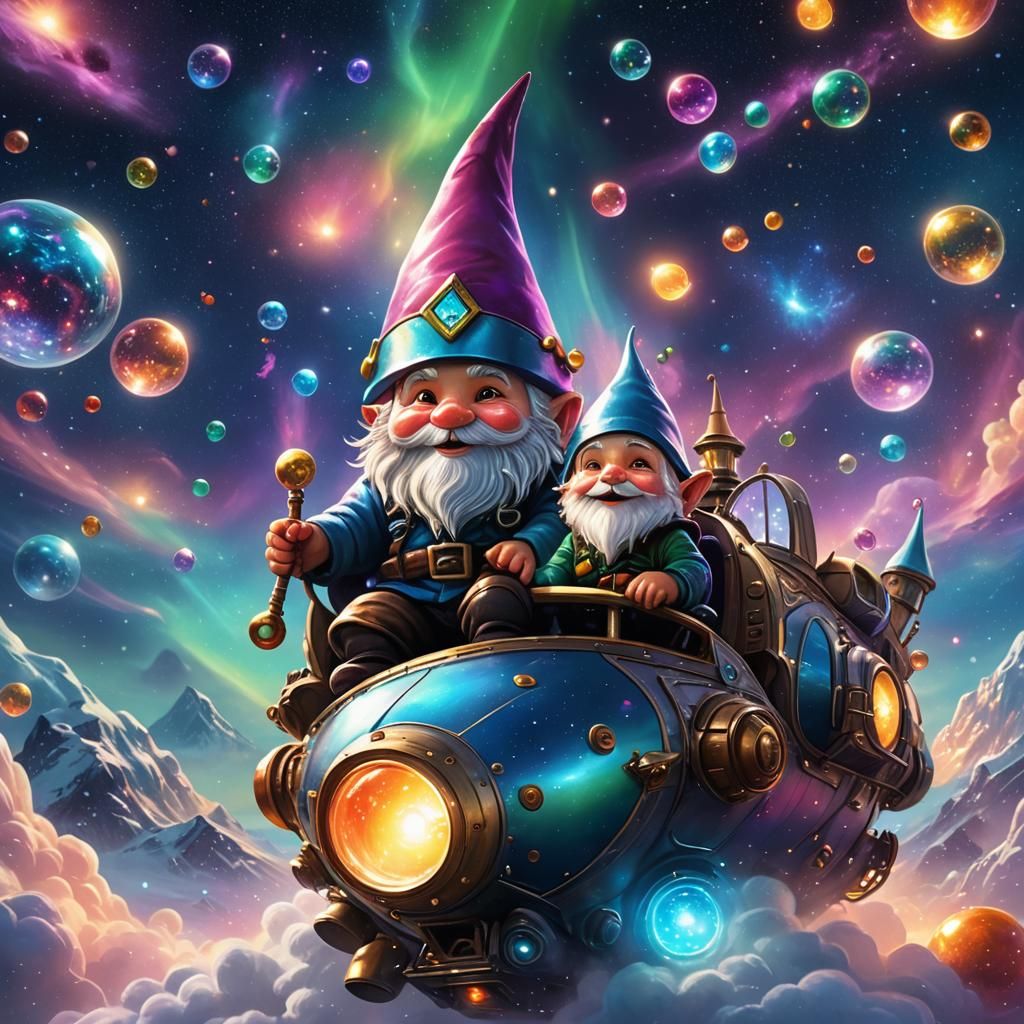 Gnomes, Everywhere Gnomes (03): Gnome Daddy And Son Are Flyi...