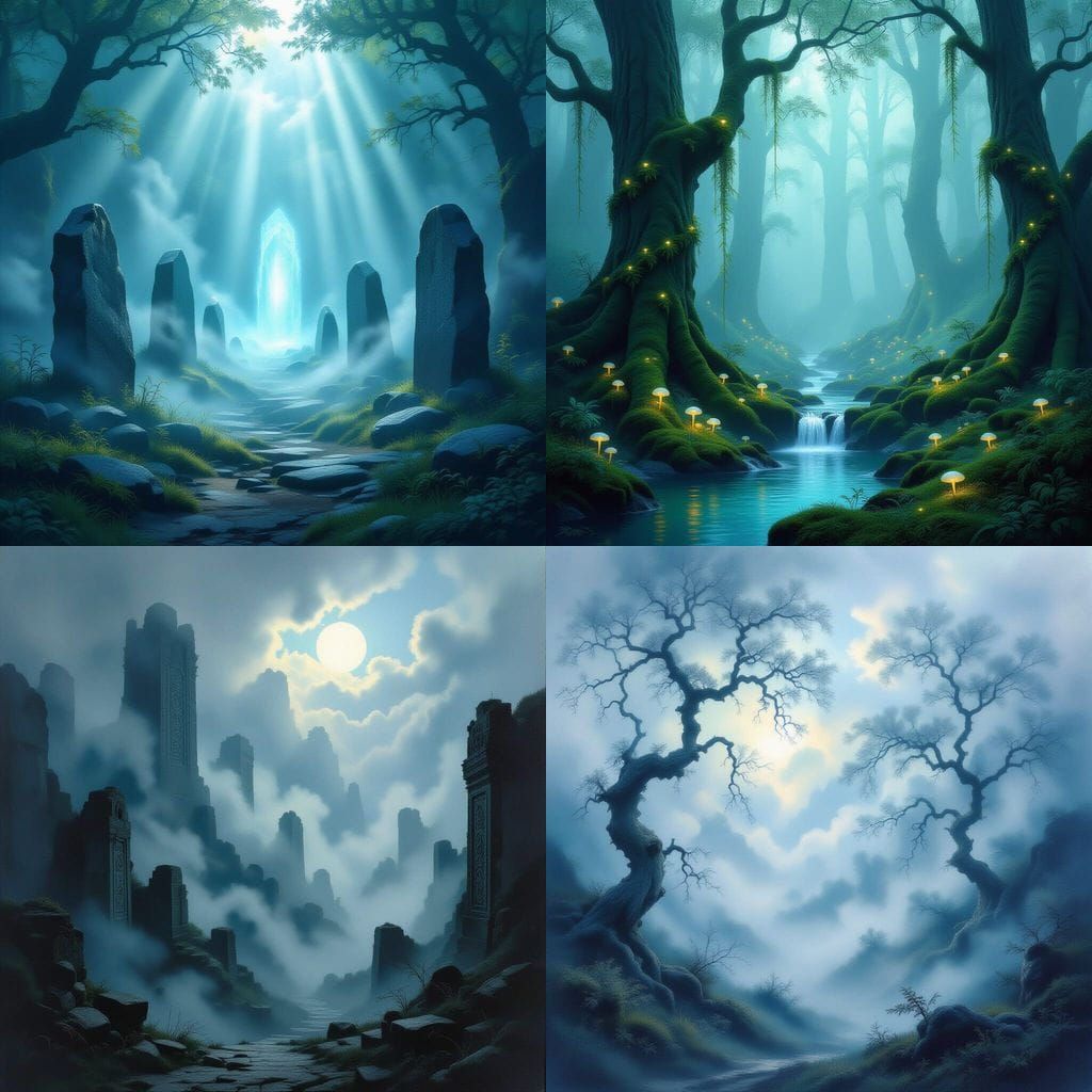 Mystical Alvalon Mist Landscape