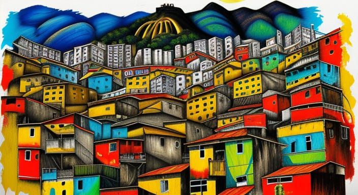Rio de Janeiro Favela Art Brut Style