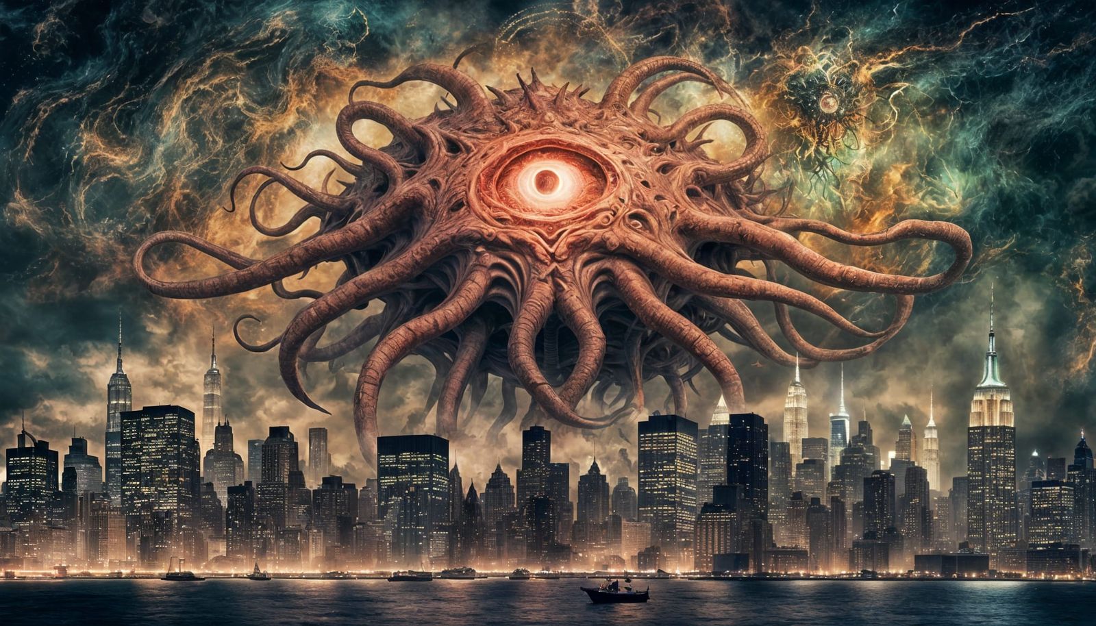 Azathoth Appears Over New York: Lovecraftian Horror