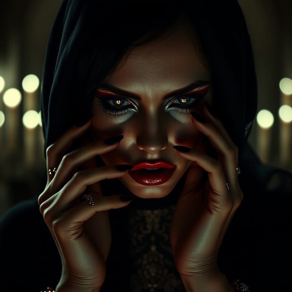 Yves Saint Laurent Ad: Eerie Cosmetics in High Fashion