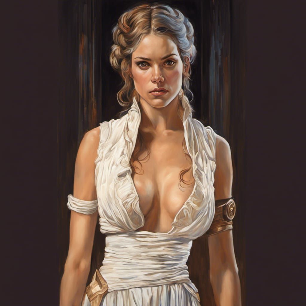 Star Wars Opera House: Hyperrealistic Oil Painting