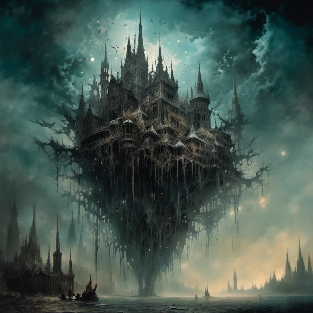 Eldrazi from Magic the Gathering in Dark Fantasy Style