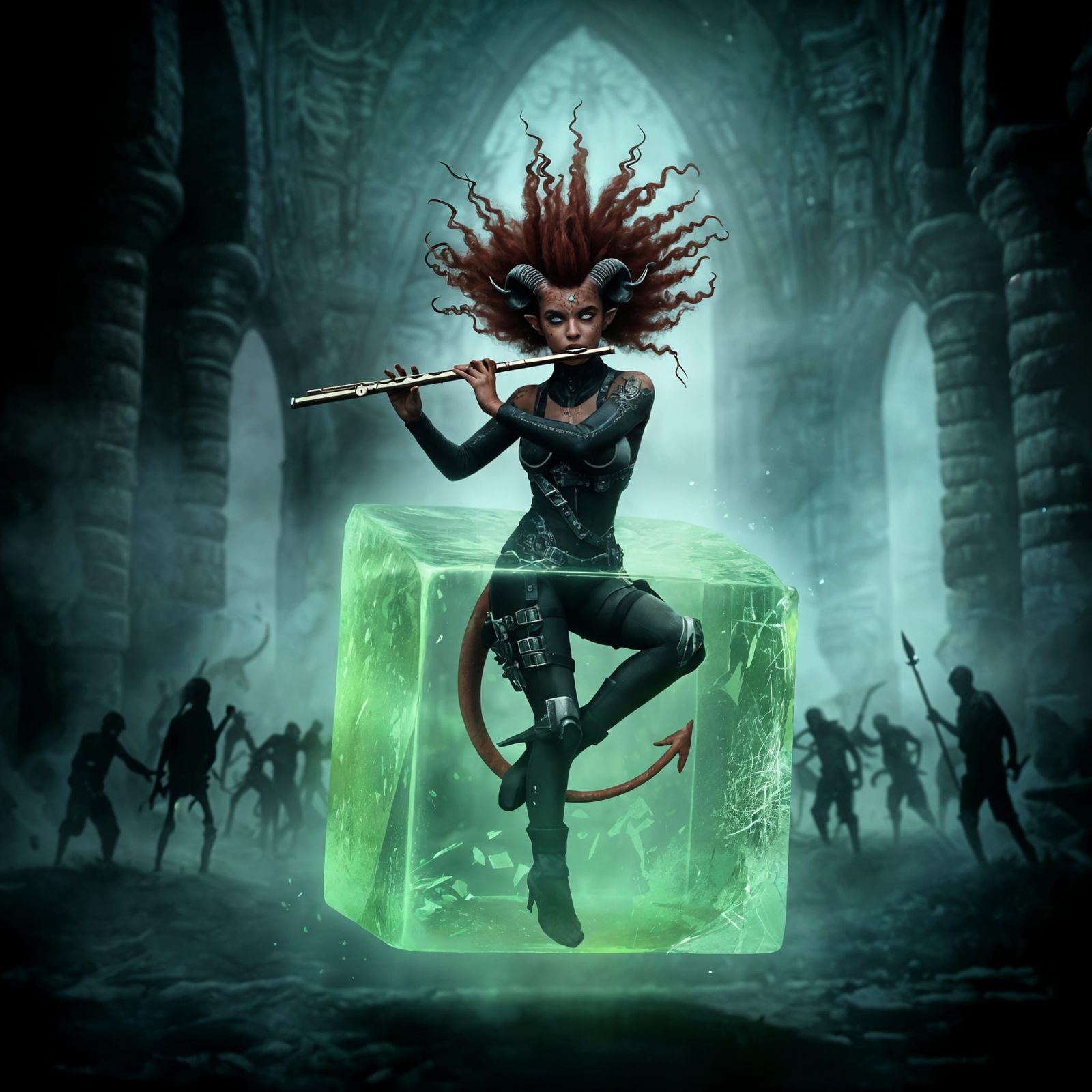 Tiefling Bard's Gelatinous Cube Predicament