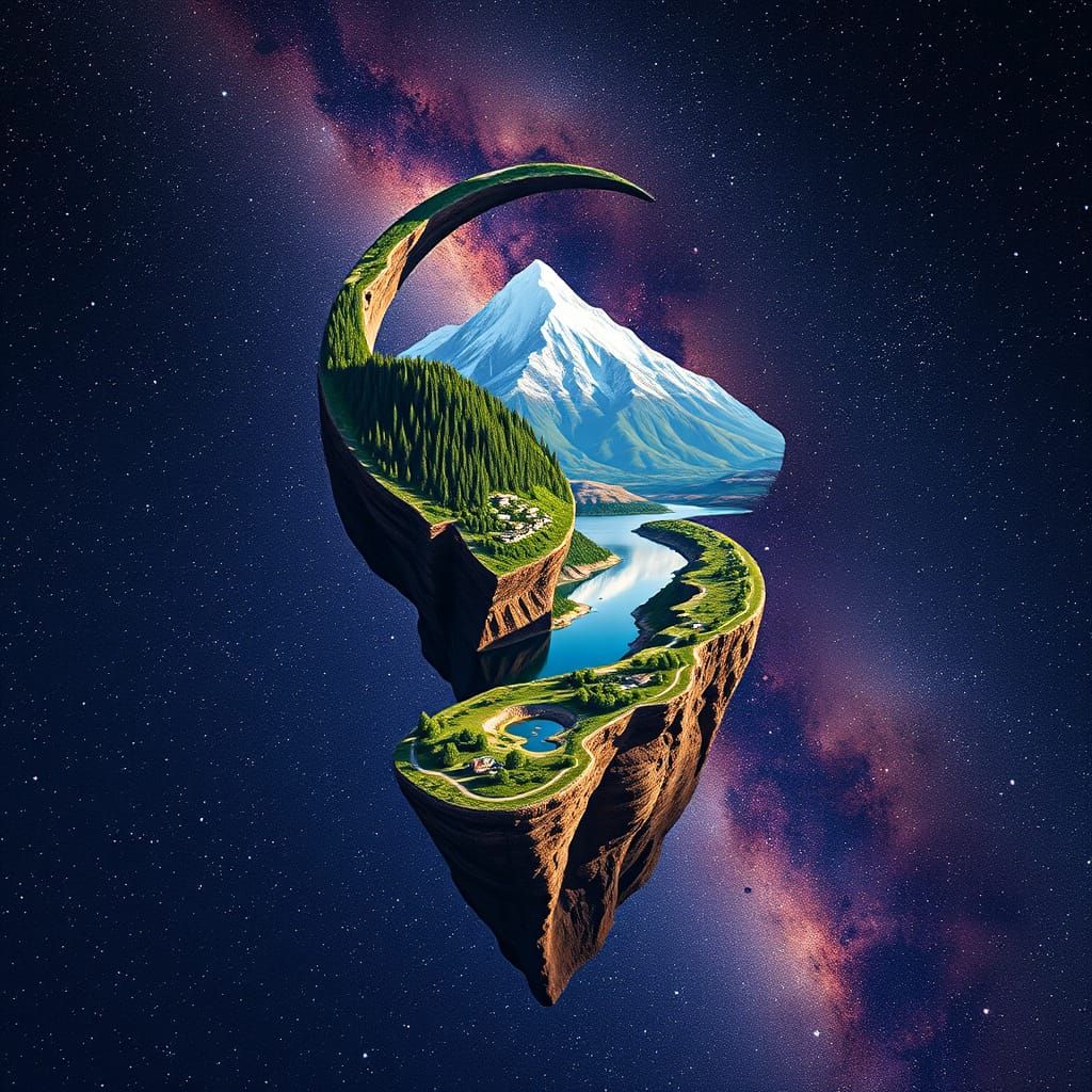 Eternal Möbius Landscape Unfolds into Infinity