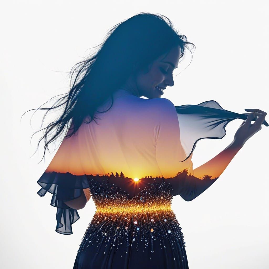 Sultry Elegance in Colorful Splendor